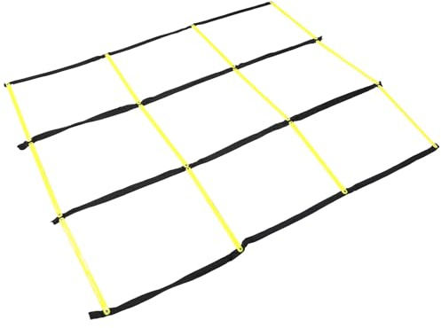 OHPHCALL Foldable Agility Ladder for Footwork Training Portable Lightweight Soccer Football Workout Ladder Tool Weather-Resistant Design for Speed Coordination and Multisport Fitness Drills