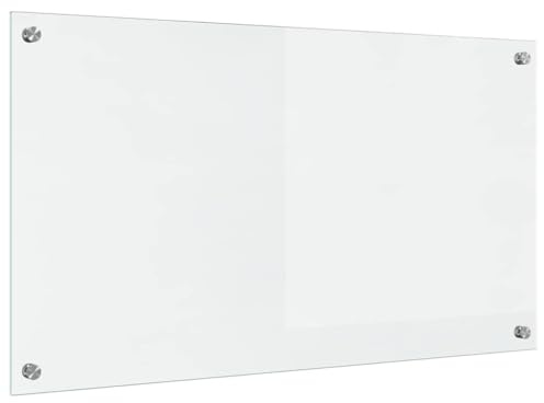 vidaXL Köksskydd Transparent 90 x 50 cm härdat glas