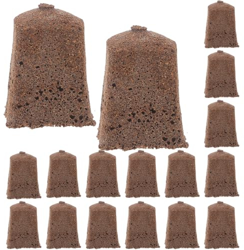 jojofuny Blocs de Germination Hydroponiques 1 Pouce pour Semis de Jardin, 40 Pièces, Éponge Nutritive Absorbante et Perméable, Culture Hors-sol, Moyennement Compressés, Matériel Sûr pour Pousse Rapide