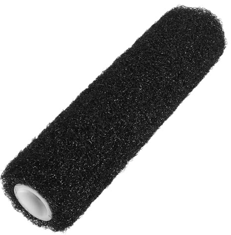 CRAFTHROU Drywall Texture Roller for Smooth and Even Coverage 9 Inch Black with High Elastic Nylon Bristles Enhances Wall Texture Application Random Color for Ceiling and Wall Painting