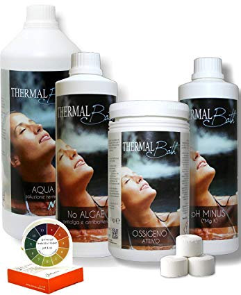 Thermal Bath kit, per Trattamento Piscina e Idromassaggio, a Base di Acqua Termale