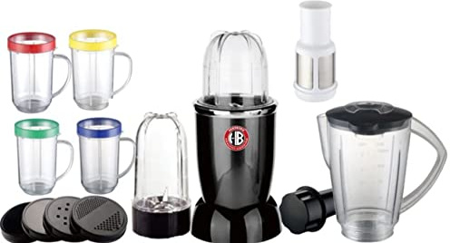 Herzberg HG6001 HG6001-Smoothies-Mixer-220 W-mit 21 Zubehör, Ceramic