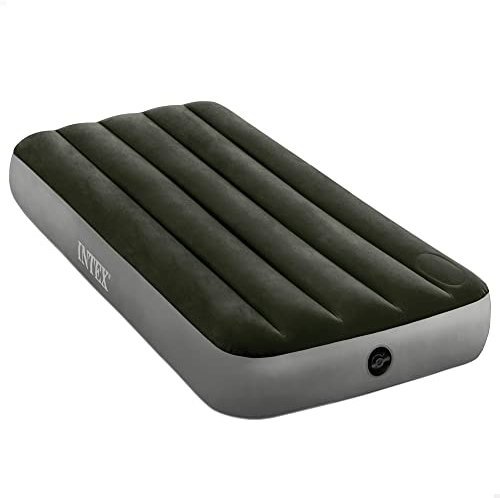 Intex JR. TWIN DURA-BEAM DOWNY AIRBED WITH FOOT BIP