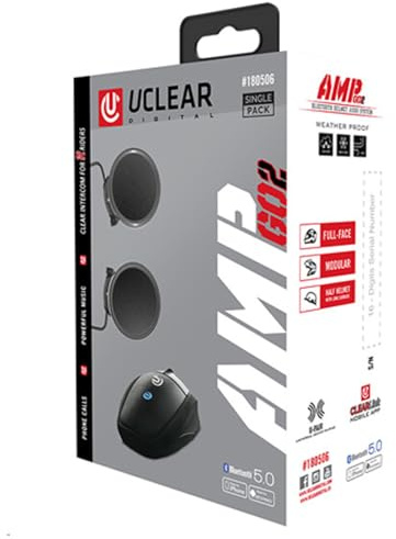 UCLEAR AMP Go 2 Sistema di comunicazione Bluetooth Set singolo