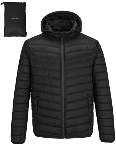 Outdoor Ventures Men's Winterjacket Water Resistant Hooded Puffer Jacket
