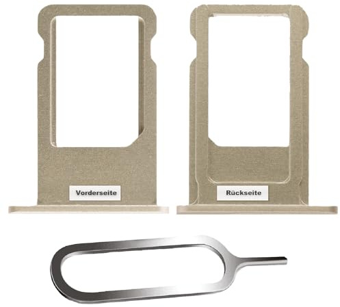 IS-TECK SIM-Kartenhalter Ersatz SIM-Tray Kompatibel mit iPhone 6s inklusive SIM-Nadel SIM-Kartensteckplatz (Gold)