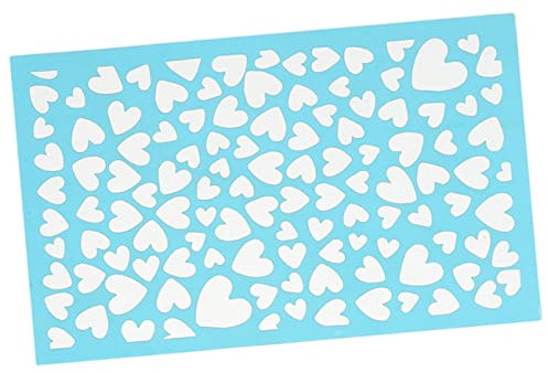 EXCEART 1 Blatt Siebdruck-Vorlage Ohrring-Schmuck-Siebdruck Herz Ohrring Polymer-Ton-Form Ohrringe -Vorlagen Siebdruck für tragbar Schimmel Modell Kunsthandwerk Werkzeug Polyester