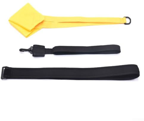 Sileduove Parachute de natation pour entraînement de résistance, améliore les compétences de natation et l'endurance (20 cm, jaune), 71I39IDKH812KX8933BF45