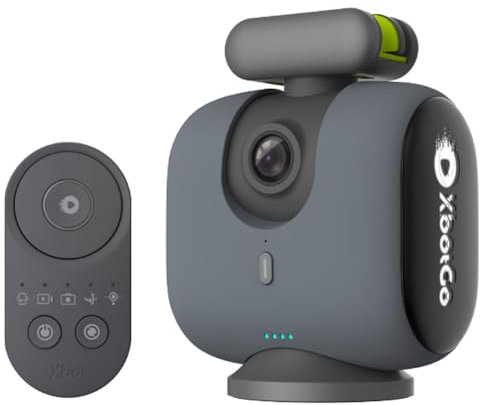 XbotGo Chameleon AI Auto Sports Action Camera - 4K 60FPS Soccer Camera and Basketball Tracking Camera for Team Sports, Live Streaming, No Subscription, Works with iOS & Android (Lava Graphite)