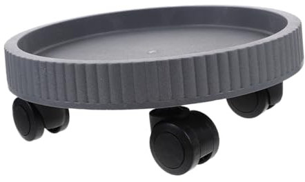 KITANDOVE Plateau à Plantes avec roulettes Support De Pot De Fleurs Mobile Gris pour Intérieur Et Extérieur Robuste Et Durable