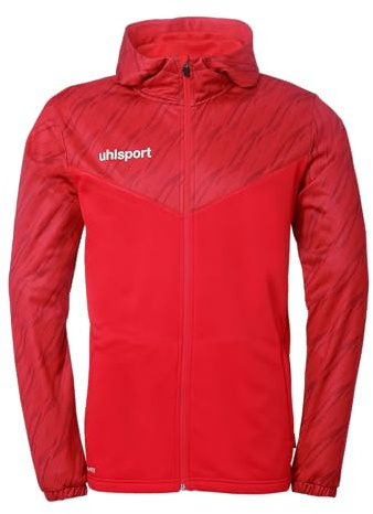 uhlsport Fotboll Progressive 28 Multi Hood jacka – träningsjacka sportjacka sweatshirtskjorta med huva och ståkrage