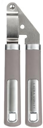 Laura Ashley Stainless Steel Garlic Press Crusher with Soft Touch Handle - Rust-Resistant, Dishwasher Safe and Ergonomic Design Garlic Crusher Press for Effortless Crushing - Dark Dove Grey