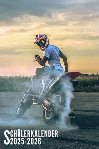 Schülerkalender 2025/2026: Motocross - Schulplaner Für Grundschule, Gymnasium, Mädchen, Jungen, Teenager Mit Wochenplaner, Stundenplan, Schulferien Und Mehr