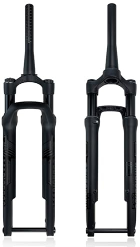 KANGXYSQ 700C Rennrad Federgabel Offroad XC Gravel Luftgabel 60 Mm Federweg Flach Scheibenbremse Steckachse 12 X 100 Mm Hartgabel 1-1/2 Konisches Rohr Fahrradgabel Manuell Lockout