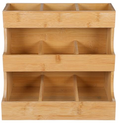 WEKADRIN Porta Bustine di tè e caffè Organizer da Cucina e Design Elegante in Materiale Sintetico Resistente Grande capacità per Conservare Dolci e Accessori Vari