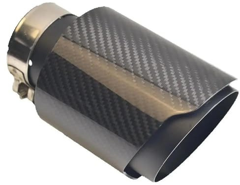 Auslass Auspuffendrohr Mattschwarzes Auspuffrohr Aus Glänzendem Twill Modifizierte Fahrzeuge Inklusive Endrohren Und Schalldämpferspitze Auto Auspuff Endrohr(76-114mm)