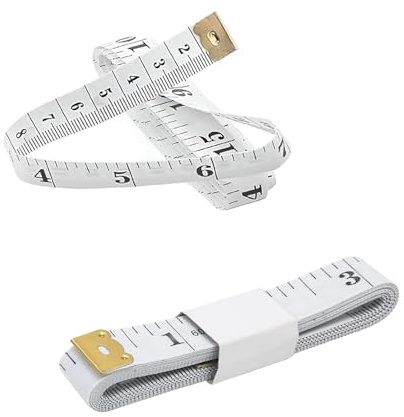 2Pcs Soft Tape Measure, 150cm/60 Inch Double-Sided Measuring Tape with Centimetre & Inch Scale, Flexible Fibreglass Sewing Tape for Tailoring, Body, Fabric & Crafts