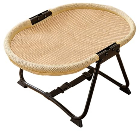 Barnsäng för hundar - Hängmatta för barnsäng, halkfri, andningsbar, bärbar, 57 x 41 x 26 cm | Hopfällbar hundsäng 22,44 x 16,14 x 10,23 tum, upphöjda spjälsängar, för husdjur, g