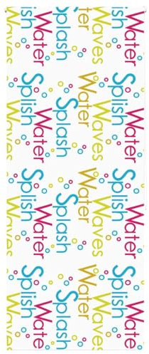 Qnhdfrt Store de douche 110 x 240 cm avec motif éclaboussures, store de salle de bain en PEVA imperméable, brise-vue pour douche et baignoire, peu encombrant, avec supports de serrage ou montage à vis