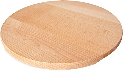 Bütic Pizzateller, Flammkuchenteller mit Griffmulde aus Buche - Größenauswahl, Artikel:Ø 45cm