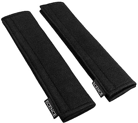 ECENCE Imbottitura per Cintura, Set da 2 Pezzi, Protezione per Cintura, per Bambini e Adulti, Cuscinetto per Cintura, Multifunzionale, per Cintura di Sicurezza Auto, Camion e Borsa da Viaggio