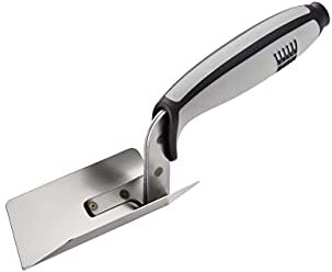 RAGNI R65351S Stainless Steel Internal Corner Trowel 38 X 108MM, Silver