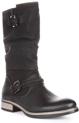 Rieker dam 98860 höga stövlar, svart, 38 EU