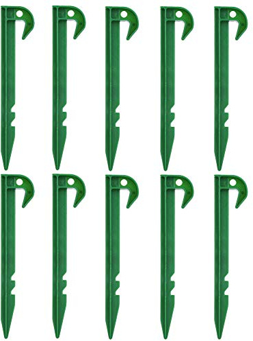 Estink Kunststoffe Bodenanker 10er-Pack, robuste Befestigung für Unkrautvlies, Schattennetz und Gewächshaus, ideal für Garten und Abdeckungen