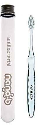 NANO B Silber Blau antibakterielle Zahnbürste