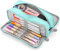 KidsPark Federmäppchen Mädchen Jungen, Mäppchen Mädchen Teenager, Federmäppchen Groß mit 3 Fach, Pencil Case für Kinder Erwachsene, Etui Schule Studenten Federtaschen, Hellblau