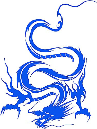 myrockshirt XXL Drache für Motorhaube 80 x 60 cm Aufkleber Autoaufkleber Sticker ohne Hintergrund