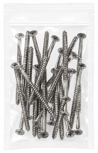 Stainless Steel Wood Screws 9 X 3 Inch – Extra Long Door Hinge Screws - Door Security Screws - 24 Pack