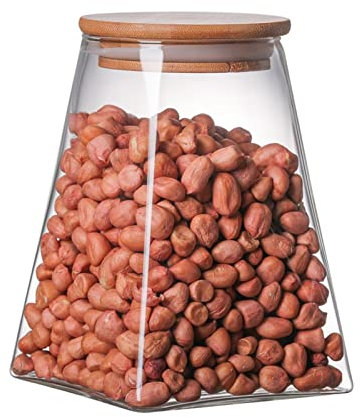 caihuashopping Contenitore per caffè 950ml Coffee Jar tè tè Jar Zucchero Barattolo di Vetro Contenitore di Vetro Candy Jar Storage Contenitore Contenitore da Cucina Contenitore Barattoli Cucina