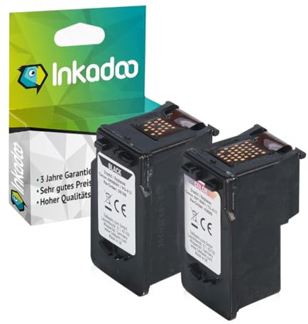 Inkadoo Tinte für Canon PG-512 / CL-513 Pixma MP 280 / MX 320 / MP 499 / MX 330 / MX 410 Tintenpatrone, Druckerpatrone, Patronen, Druckertinte