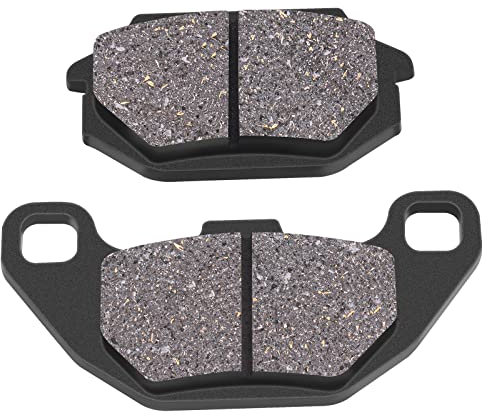 AHL 1 Paar Motorrad Hinterer Bremsbeläge Kompatibel mit KYMCO Super 9 50 (LC) 2001-2007/MXU 50 (Quad) (2T) 2005-2014 /KXR 90/S Mongoose 2004-2020 /Maxxer 90 2005-2006/Mxer 150 Quad 2002-2007