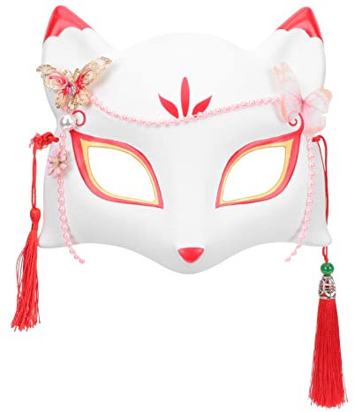ABOOFAN Masque De Renard Pour Halloween Déguisement Élégant Et Amusant Pour Fête Et Cosplay
