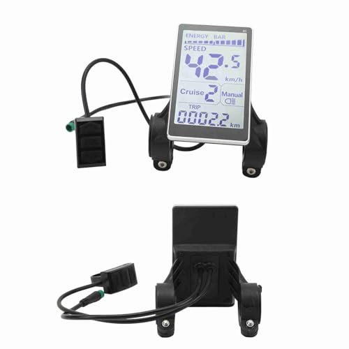 Mètre D'affichage LCD pour Vélo électrique, 5 Broches 24V 36V 48V 60V Écran LCD Universel E Scooter M5 pour Vélos électriques 31,8 22,2 Mm | Écran LCD Universel E Scooter M5 pour Vélos électriques 31,8 22,2 Mm