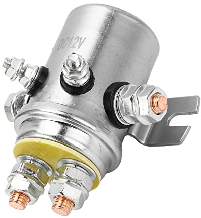 WOOXGEHM Relais Solénoïde 600a, Accessoire De Relais De Démarrage étanche DC 12V pour Véhicule Tout-Terrain, VTT, Véhicule Multifonction, Motoneige, Chariot, Tondeuse à Gazon, Tracteur De Jardin