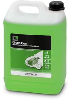 ERRECOM Green Cool, Grüne Kühlerflüssigkeit -30°C, G12-Frostschutzmittel mit Oat-Inhibitorpaket auf organischer Basis, gebrauchsfertig, 5 Liter