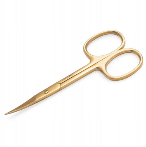 Aba Group Gebogene Nagelhautschere (2103), Nagelhautschere Nagelscheren Nagelhautzange aus Rostfreiem Edelstahl Gebogene Kosmetikschere, Kosmetische Nagelhautschere, Maniküre-Tools, Pediküre-Werkzeuge