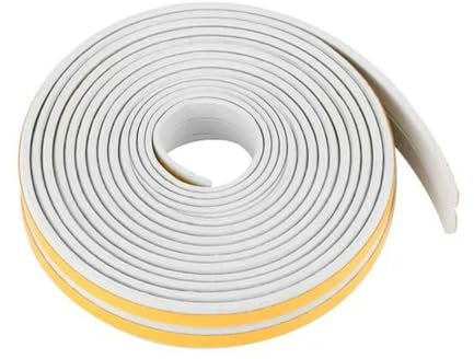 20 Meter selbstklebender Tür- und Fensterdichtungsstreifen, Schalldämmschaum, Dichtungsstreifen, Anti-Kollisions-Dichtung, Zugluftstopper-Band, grau, Typ I, 20 Meter