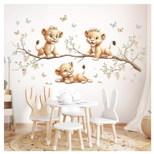 Little Deco Wandtattoo Dschungeltiere Löwen auf AST DL5056 XXL
