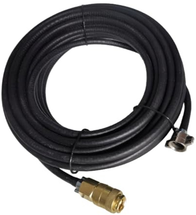 Web Truck Reifenfüllschlauch, Synthetischer Gummi, 18 Meter, M16, Schwarz, 12 Bar, Universal, Volvo, Scania, Daf, Iveco, Man, Renault, Mercedes, Nützlich für jeden Fahrer
