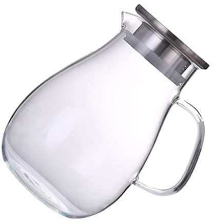 MAGICLULU Hervidor de Vidrio y Material de Acero Inoxidable de Gran Capacidad Diseño Fácil de Verter Adecuado para Almacenar Agua Fría Hogar