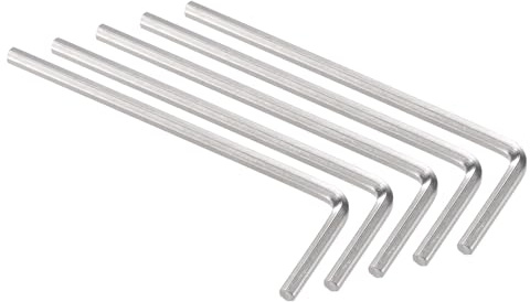 TA-VIGOR 5Pcs 3/32 Inch L-Shaped Hex Key Wrench Set, CR-V Steel Allen Wrenches for Furniture Assembly, Bike Repair, and Equipment Maintenance