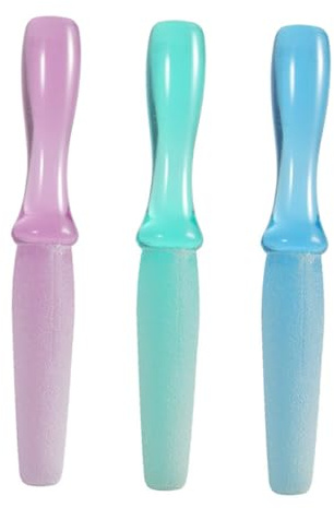 Vaguelly Limas para Pies Diseño Full-angle Frosted Mango de Plástico y Arena 3piezas Color Aleatorio para Suavizar los Pies y Eliminar Callos Eficazmente