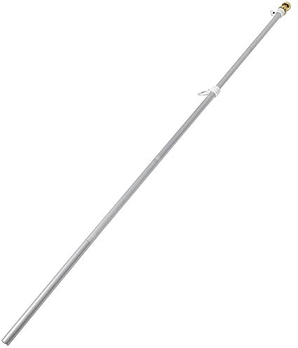 INOOMP Asta Portabandiera in Acciaio Resistente Rotante Per Bandiere Esterne Supporto Per Asta Da Giardino Gancio Per Bandiera Da Veranda Resistente Intemperie