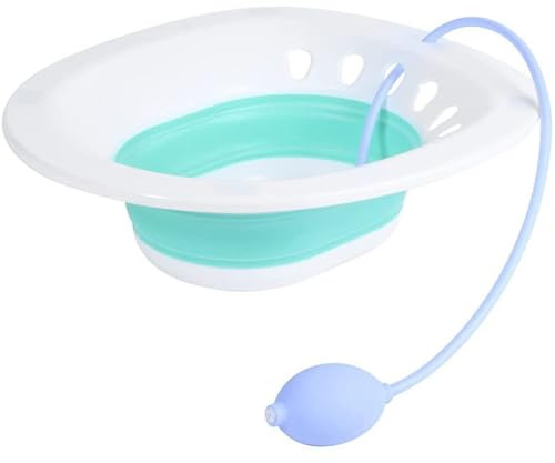 Sitzbad Toalett Hemorrojder Postpartumvård, Sitzbad for Hemorrojder, Postpartumvård, Lindring Av Perineum, Perinealt Bad Över Toalettsitsen, for Behandling Av Vaginal Analinflammation(Blå)