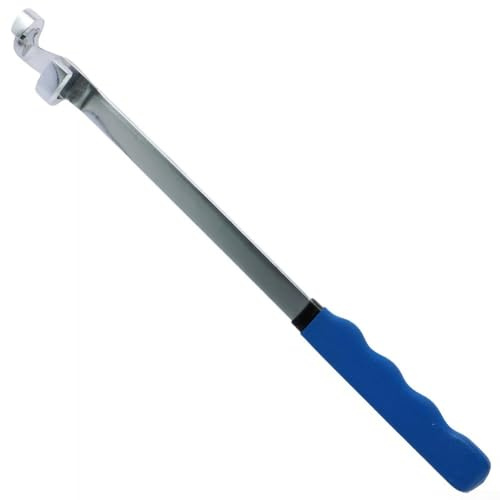 Socket Wrench Extender Bar 15 Inch for Hex TX XZN Wrenches, Torque Booster Rod with Chrome Vanadium Steel, Blue Silver
