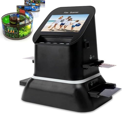 Scanner Per Pellicole E Diapositive, Scanner Per Pellicole Ad Alta Risoluzione Da 120, Schermo Lcd Da 1080p, Convertitore Di Pellicole Digitali, Conversione Di Pellicole Negative Da 35 Mm, 135, 126